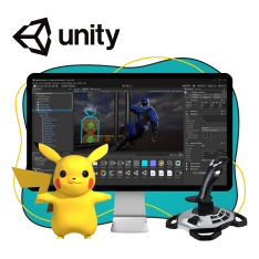 Мир игр на Unity 2D на популярном движке + AI-помощники - КИБЕРшкола программирования для детей, компьютерные курсы для школьников, начинающих и подростков - KIBERone г. Лефортово