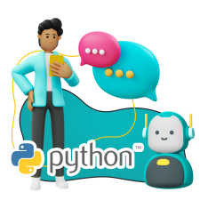 Умный чат-бот на Python - КИБЕРшкола программирования для детей, компьютерные курсы для школьников, начинающих и подростков - KIBERone г. Лефортово