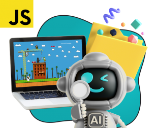 Язык программирования JavaScript + AI. Проектное обучение + геймификация + AI-помощники - КИБЕРшкола программирования для детей, компьютерные курсы для школьников, начинающих и подростков - KIBERone г. Лефортово